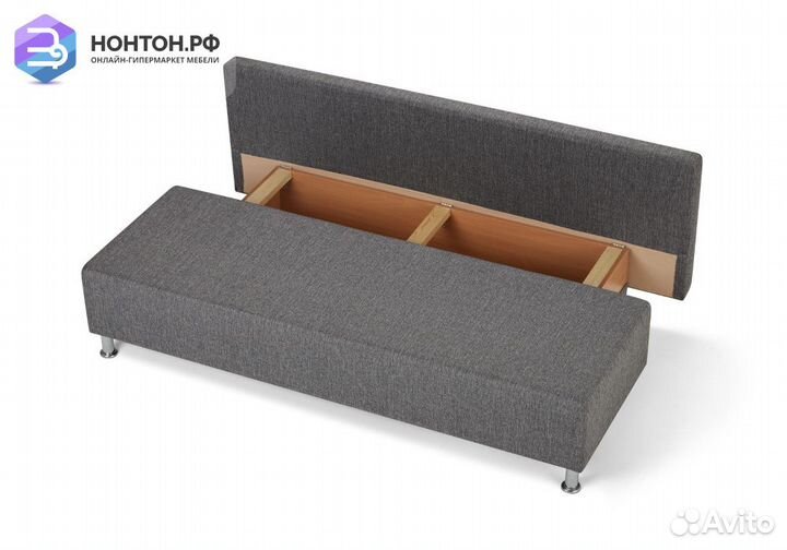 Диван еврокнижка Парма темно-серый