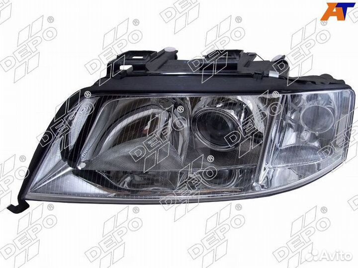 Фара audi A6 99-01 LH малая линза