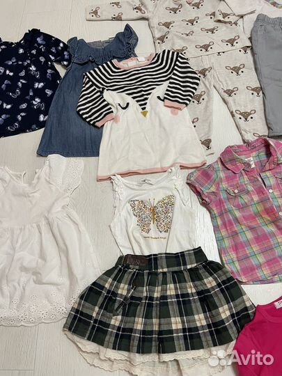Детские вещи пакетом на девочку 80 86 92