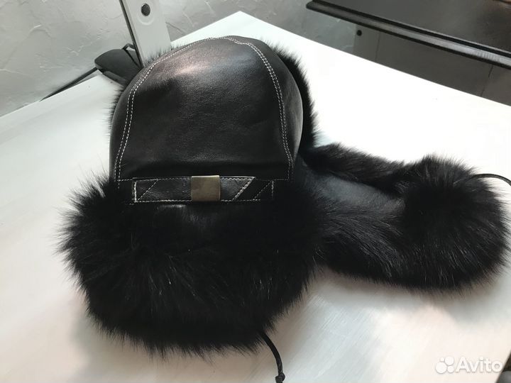 Ушанка мех песца