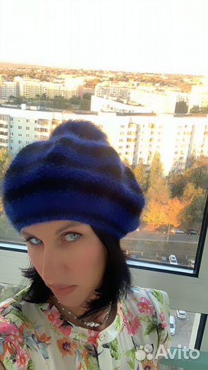 Берет из пуха норки