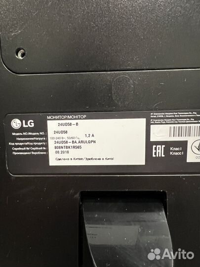 Монитор LG 24UD58-B 4K 23.8