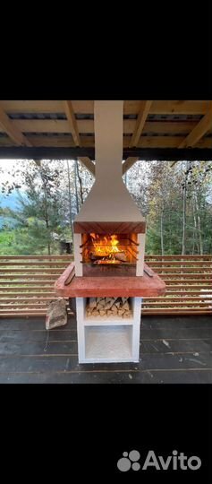 Мангал + Печь(камин) 3 в 1