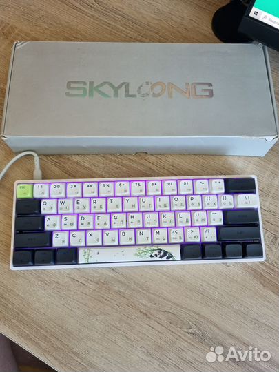 Механическая клавиатура Skyloong GK61 SK61 Panda