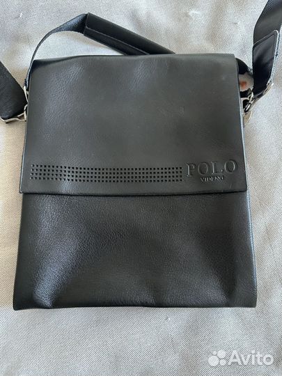 Сумка натуральная кожа polo videng
