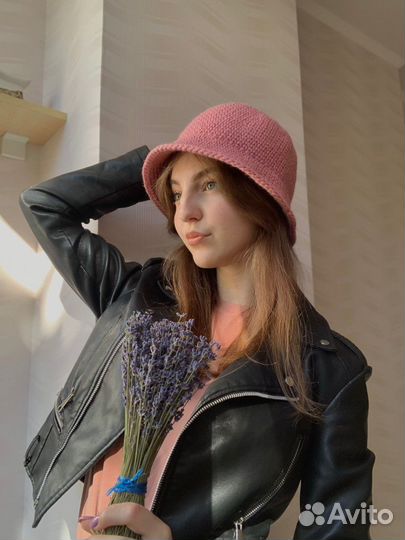 Вязаная панама, шляпка