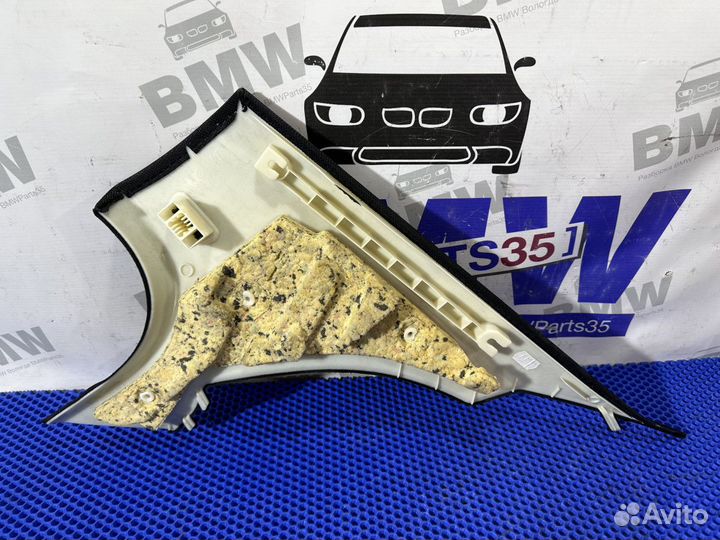 Обшивка задней стойки потолка BMW F10 черная