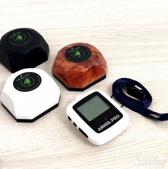 Кнопка вызова персонала и часы пейджер Поясной