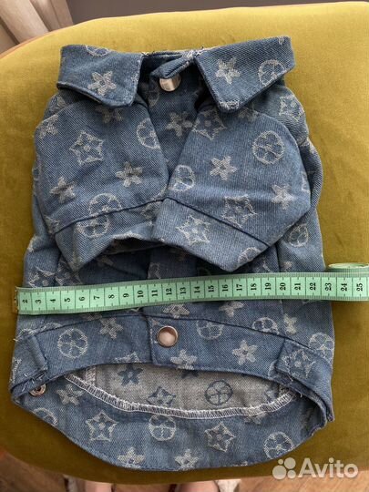 Джинсовая куртка для маленьких собак