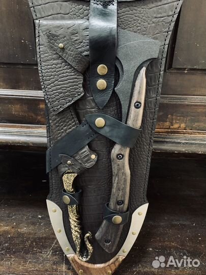 Шашлычный набор с топором подарочный