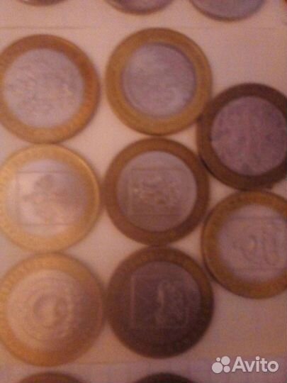 Биметаллические 10 руб министерства