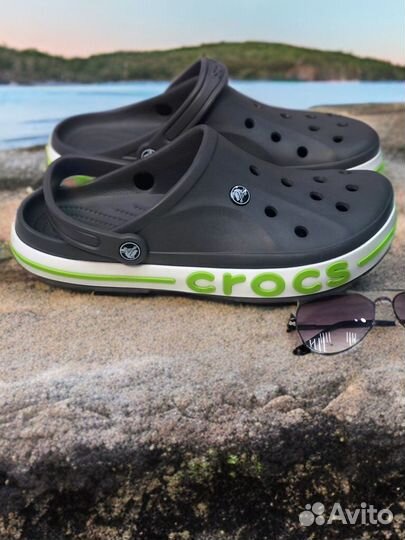Crocs сабо мужские серые крокс