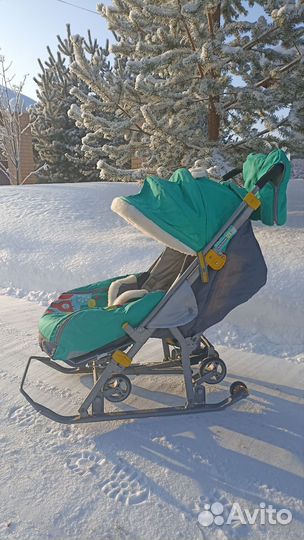 Детские санки коляска ника 7-2