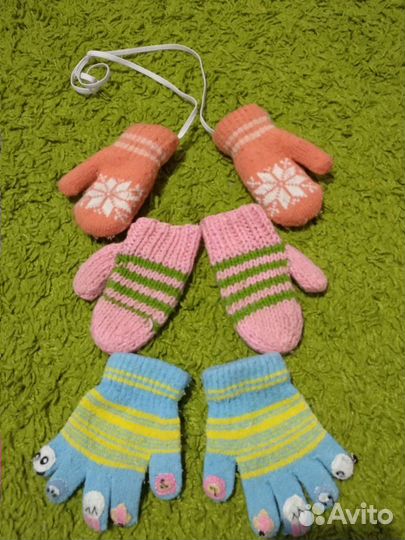Шапки,варежки, перчатки детские
