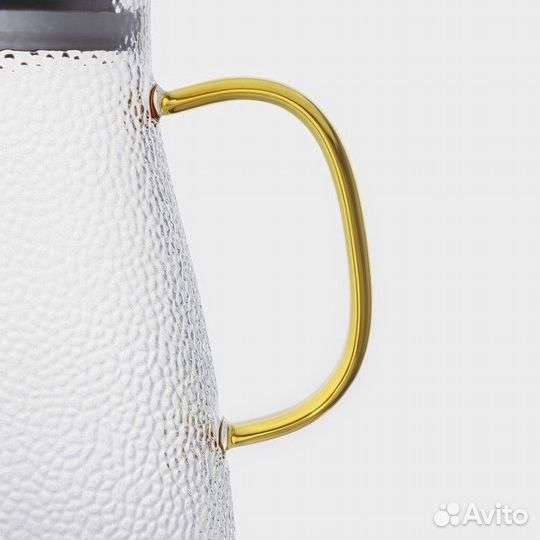 Кувшин стеклянный с металлической крышкой 'Сара'