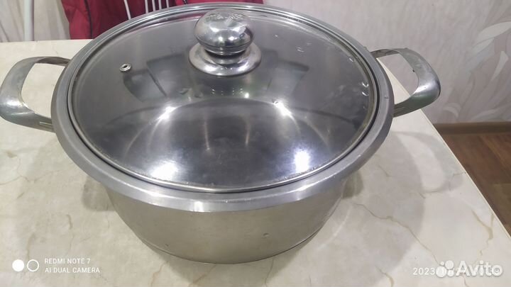Кастрюля из нержавейки 5 литров