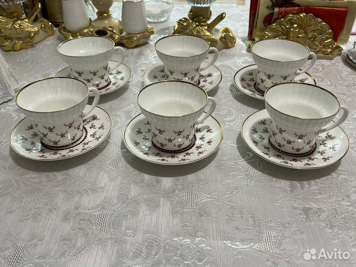 Чайный сервиз фарфор СССР внегр лфз 1950г