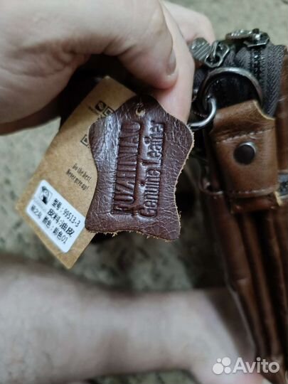 Сумка мужская натуральная кожа через плечо