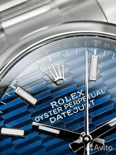 Rolex Datejust Blue Motif Wave Dial 36mm