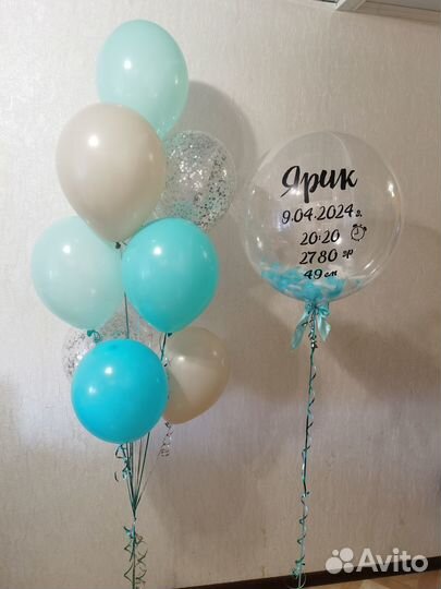 Гелиевые шары, фигуры из воздушных шаров