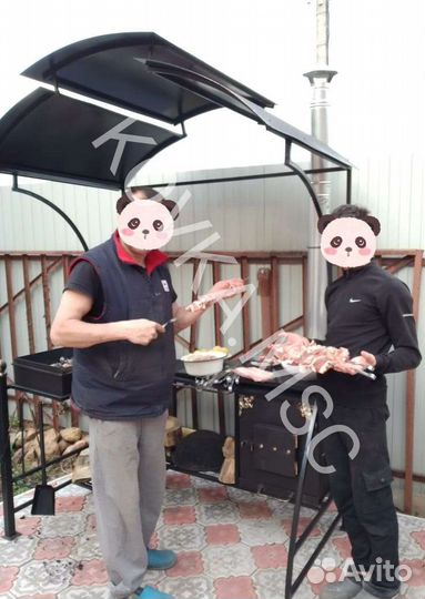 Мангал с крышей