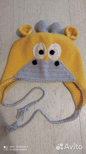 Зверошапочка - Жирафик 50-52 (Ручная работа)
