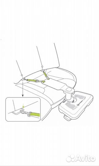 Автомобильная детская подставка под ноги