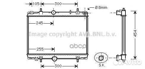 Радиатор системы охлаждения PEA2198 Ava