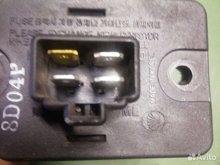 Резистор отопителя chevrolet lanos