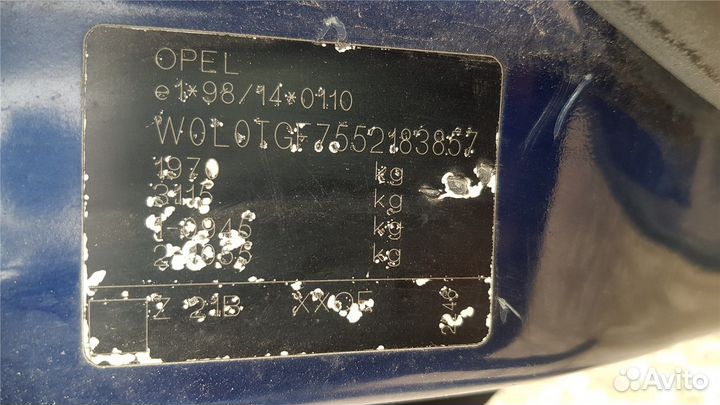 Разбор на запчасти Opel Zafira A