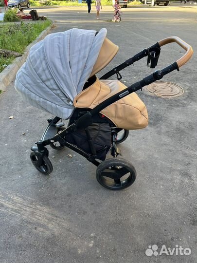 Коляска 2в1 retrus Turismo 4 Серо-Коричневая