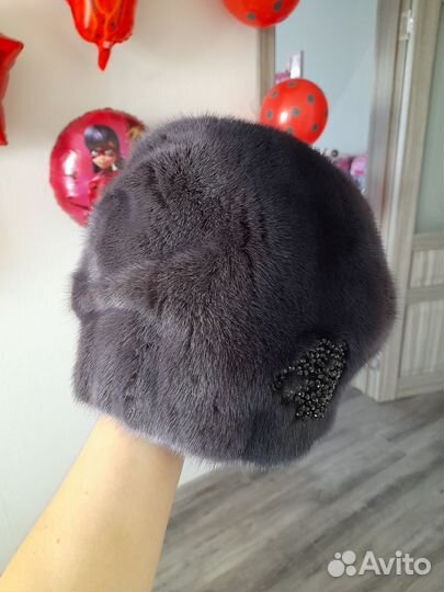 Шапка норковая женская