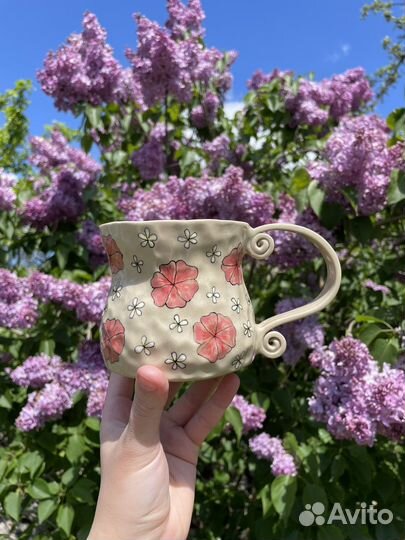 Керамические кружки ручной работы