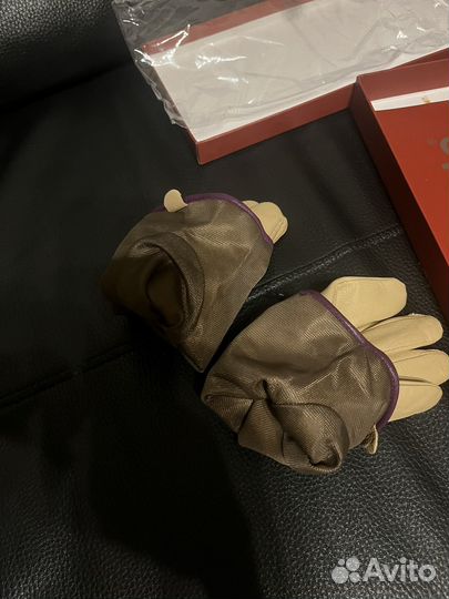 Перчатки женские кожаные 8 размер новые