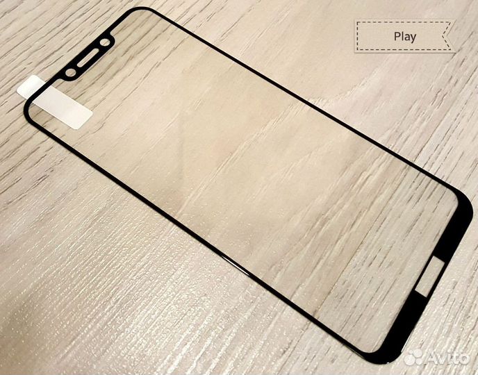 Защитное стекло на Honor Play чёрное