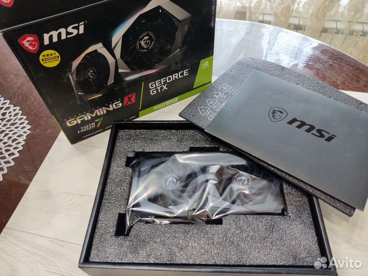 Видеокарта MSI 1660 super 6gb Gaming X