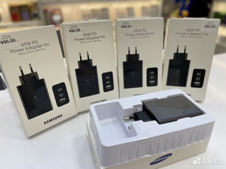 Блок питания samsung 3в1 65w