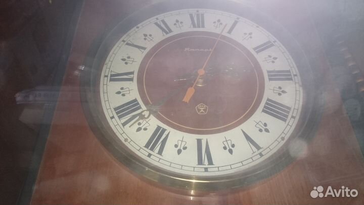 Часы Янтарь СССР Дерево Кварц Обмен на