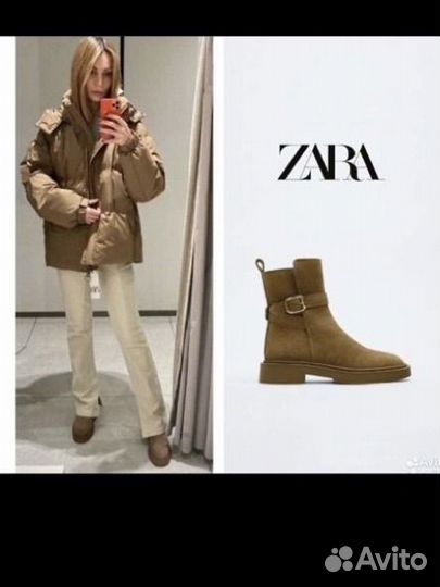 Сапоги женские zara 40