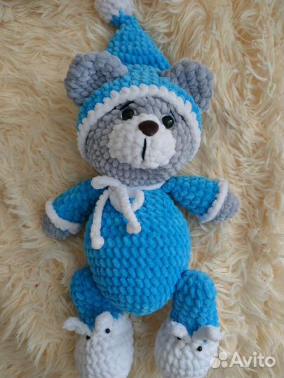 Мишка в пижамке ручной работы