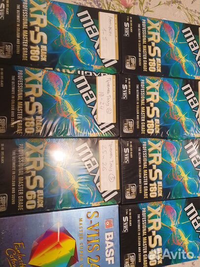 Видеокасcеты svhs, VHS