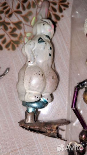 Елочные игрушки СССР советские редкие из стекла
