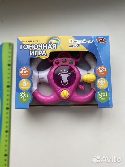 Руль муз. на батарейках в кор