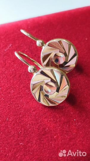 Золотые серьги метеориты СССР