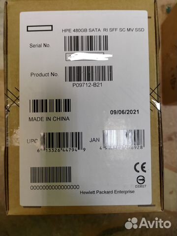 Жесткий диск HP SSD 480GB P09712-B21/P09907-001
