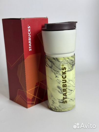 Термостакан starbucks белый