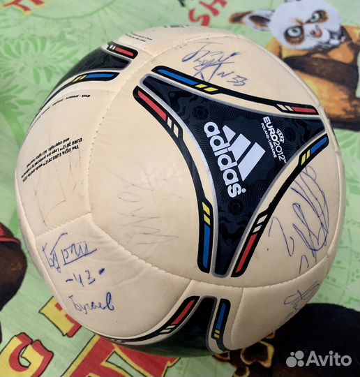 Мяч с автографами футболистов фк Кубань Adidas