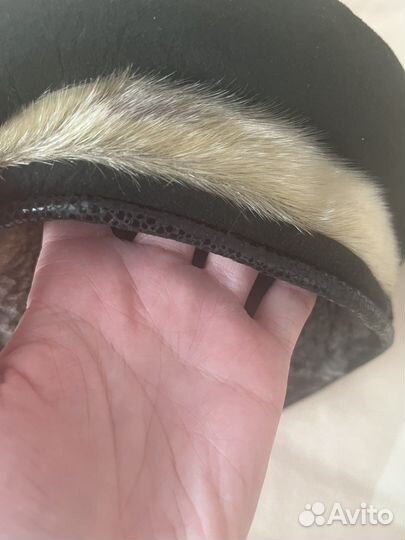 Берет женский зимний на овчине