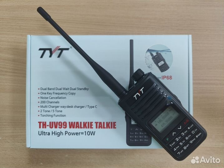 TYT TH-UV99 рация оригинал Type-C 10 Ватт новые