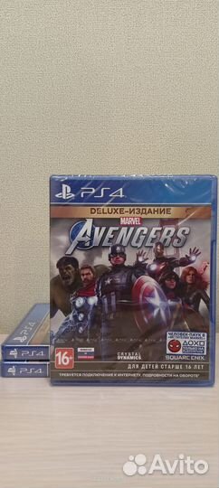 PS4 игра Square Enix Мстители Marvel. Deluxe